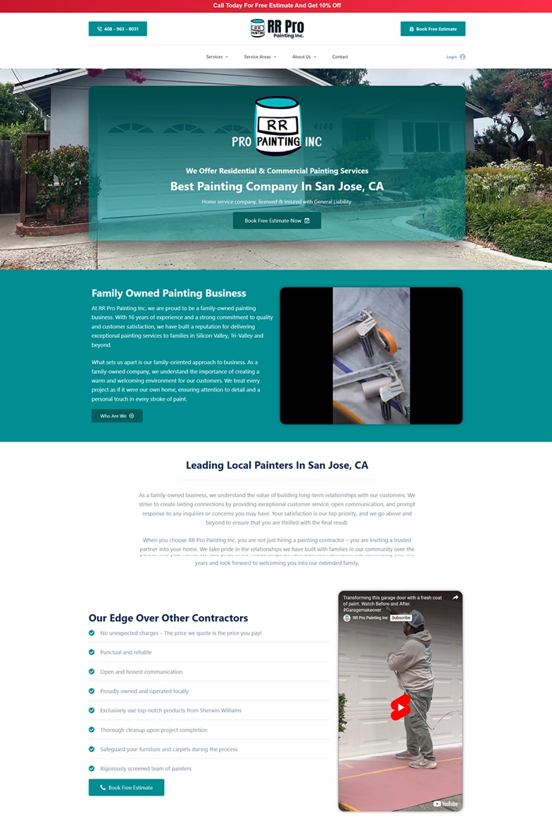 RR Pro Painting website